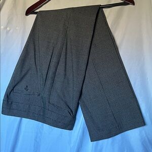 LOFT Women's Black Houndstooth Trousers